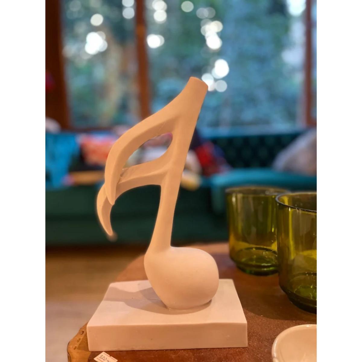 Brown Note Design Sculpture White Artchi – image 4