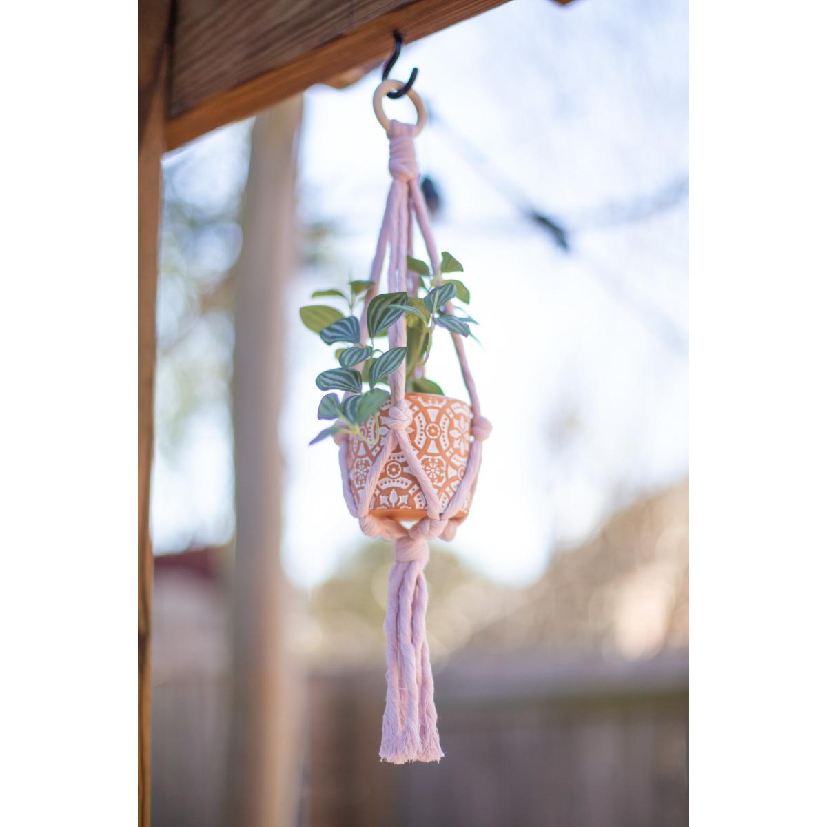 Pink / Purple Mini Flourish Plant Hanger Lavender | One Size | Starfish Project – image 3