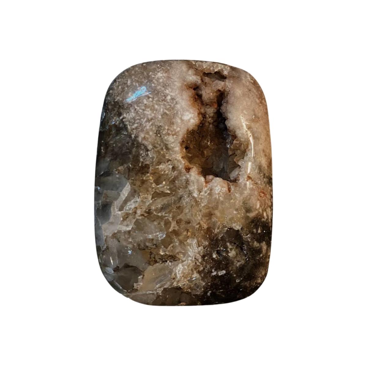 Neutrals Pink Amethyst Palm Stone | One Size | Lemuria Store – image 1