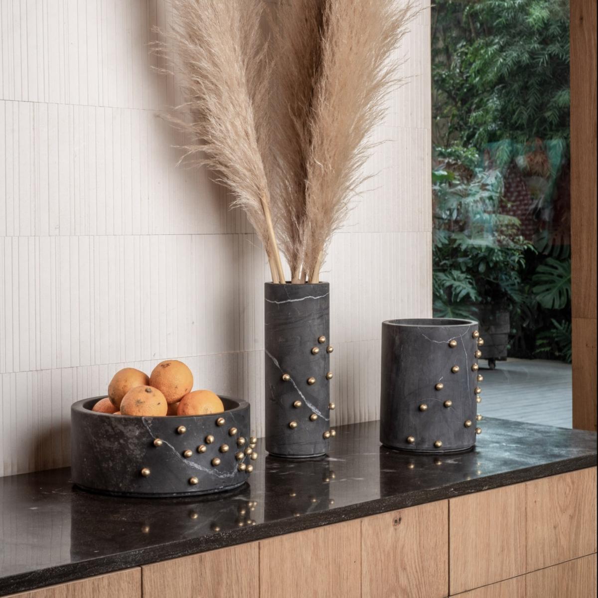 Confetti Marble & Brass Set - Black . Bruci Editora De Diseño – image 6