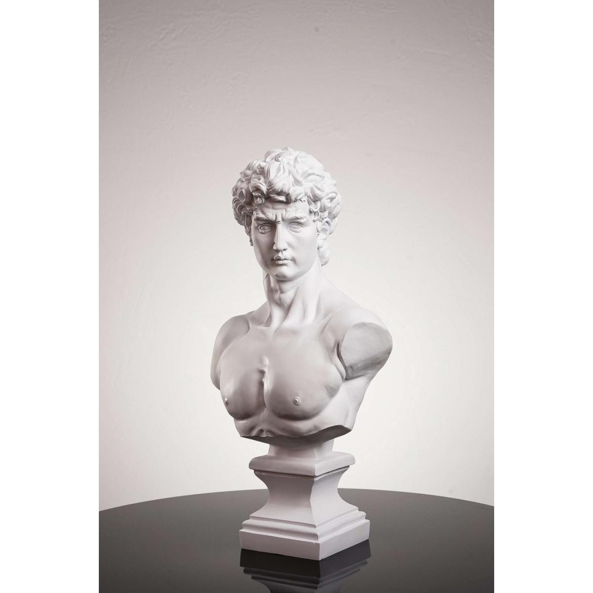 White Michelangelo's David Bust One Size Artchi – image 3