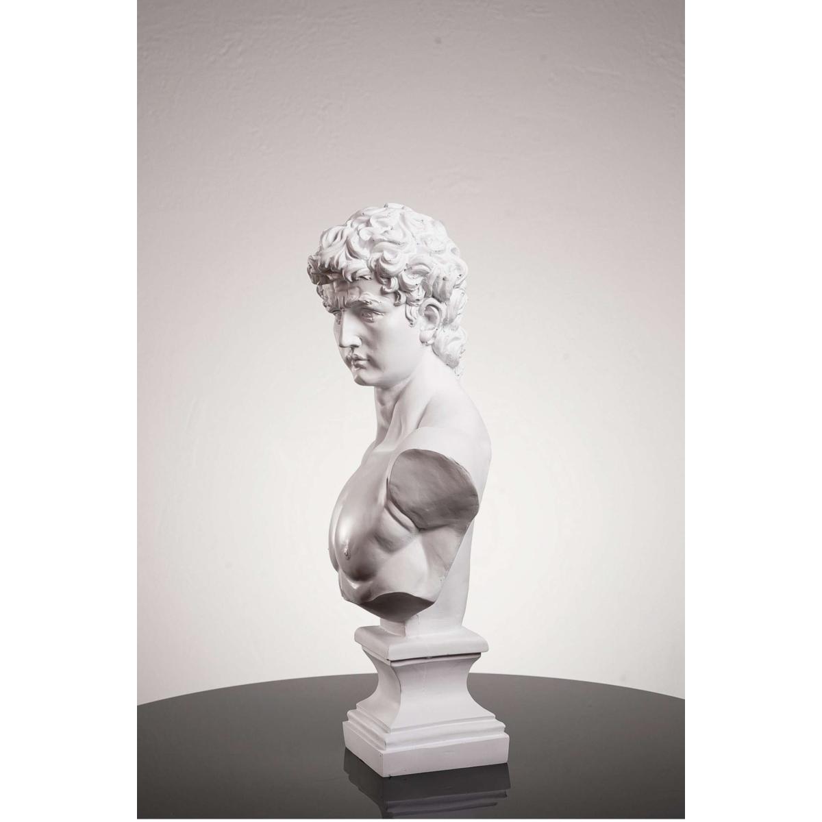 White Michelangelo's David Bust One Size Artchi – image 4