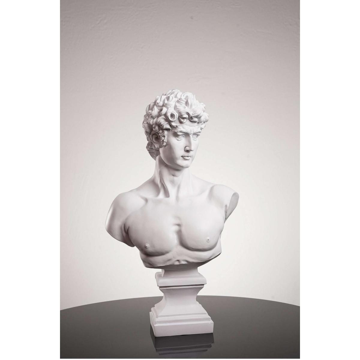 White Michelangelo's David Bust One Size Artchi – image 5