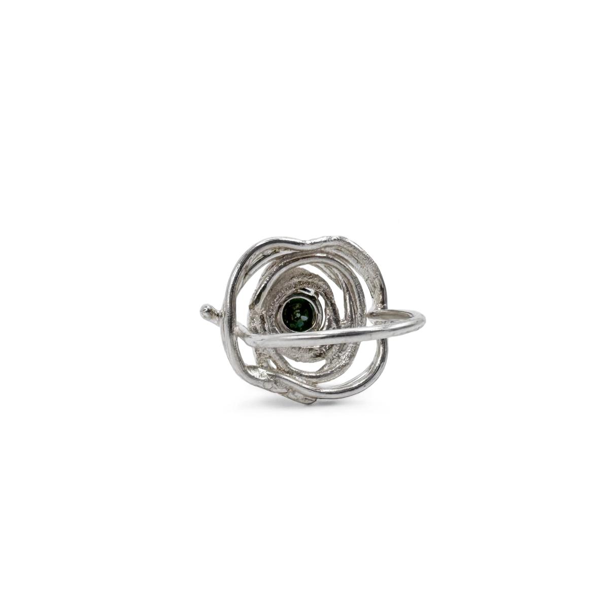 Women's Sculpture Ring - Green Moissanite | Gillian Trask – image 2
