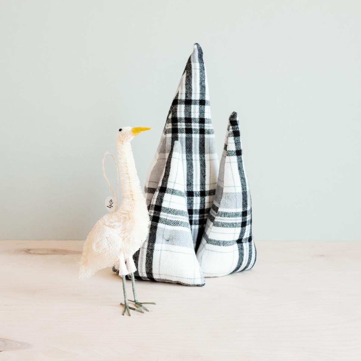 White Set Of Three Bottlebrush Ornament - Heron Likhâ – image 2