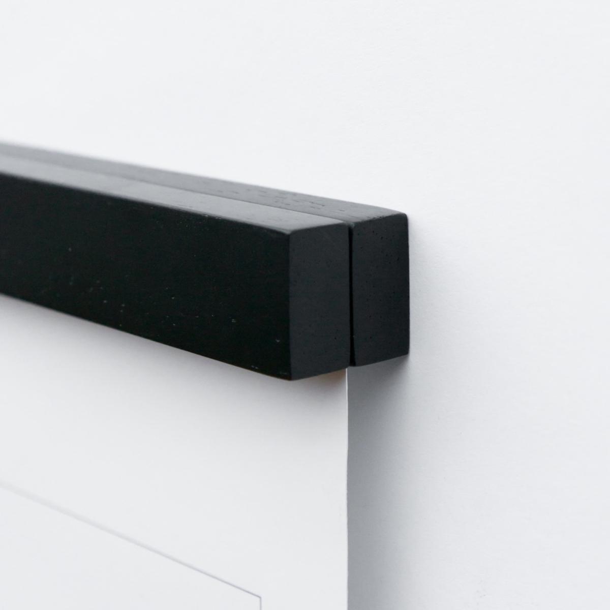 Black Wooden Magnetic Poster Hangers Letter A Bold Tuesday – image 3