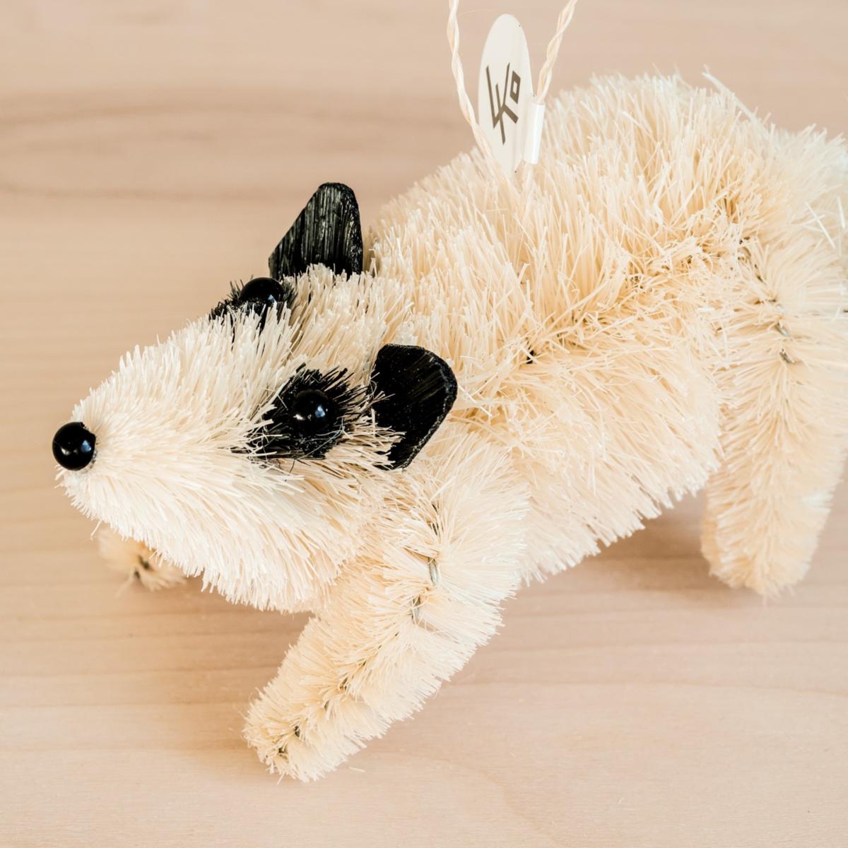 Neutrals Set Of Three Raccoon Ornament, Black Likhâ – image 3