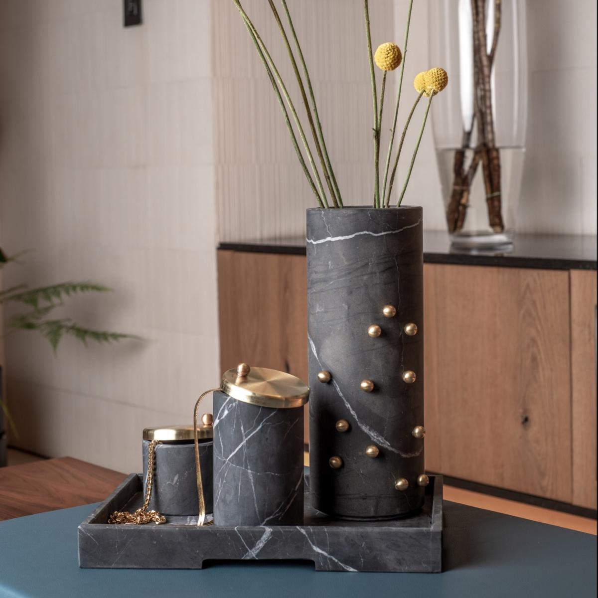 Tumblr Black Marble And Brass Large Container . Bruci Editora De Diseño – image 2
