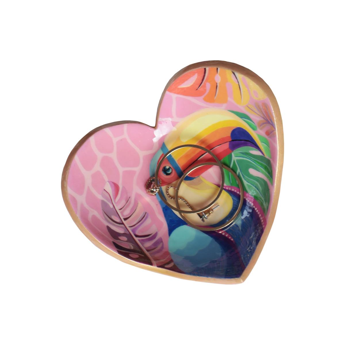 Pink / Purple / Blue Bird Modelling Clay Handcrafted Jewelry Tray - Pink | One Size | 2Kstyle – image 7