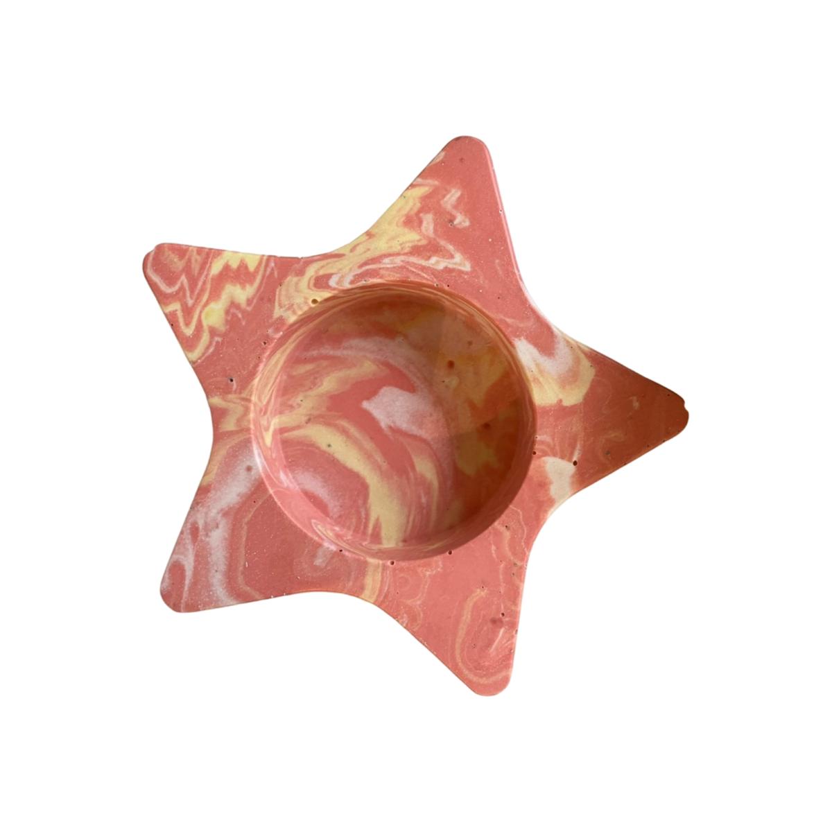 Large Starry Tealight Holder - Red By Shax