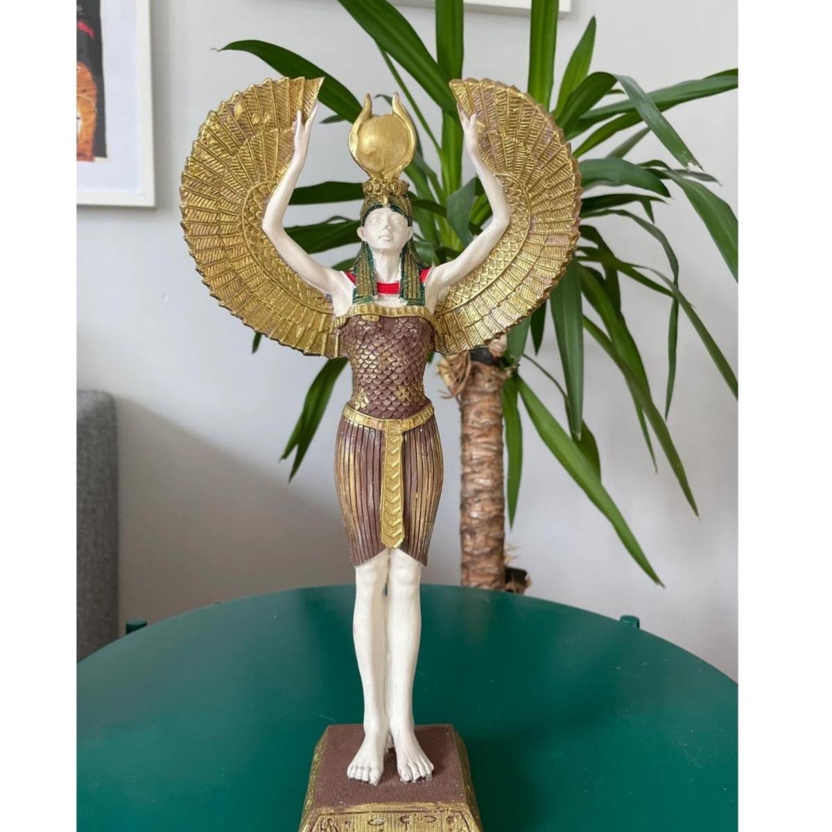 Golden Wings Of Isis Sculpture - Multicolour | Artchi – image 3