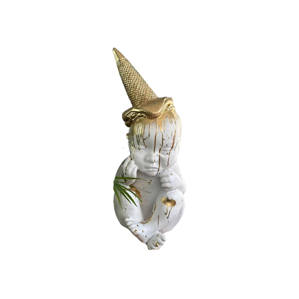 Gold / White Golden Baby With Ice Cream | Artchi – image 1