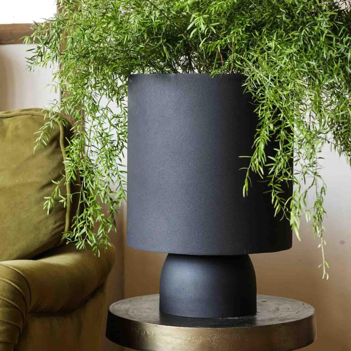Textured Iron Black Planter With Narrow Stand Rockett St George – image 3