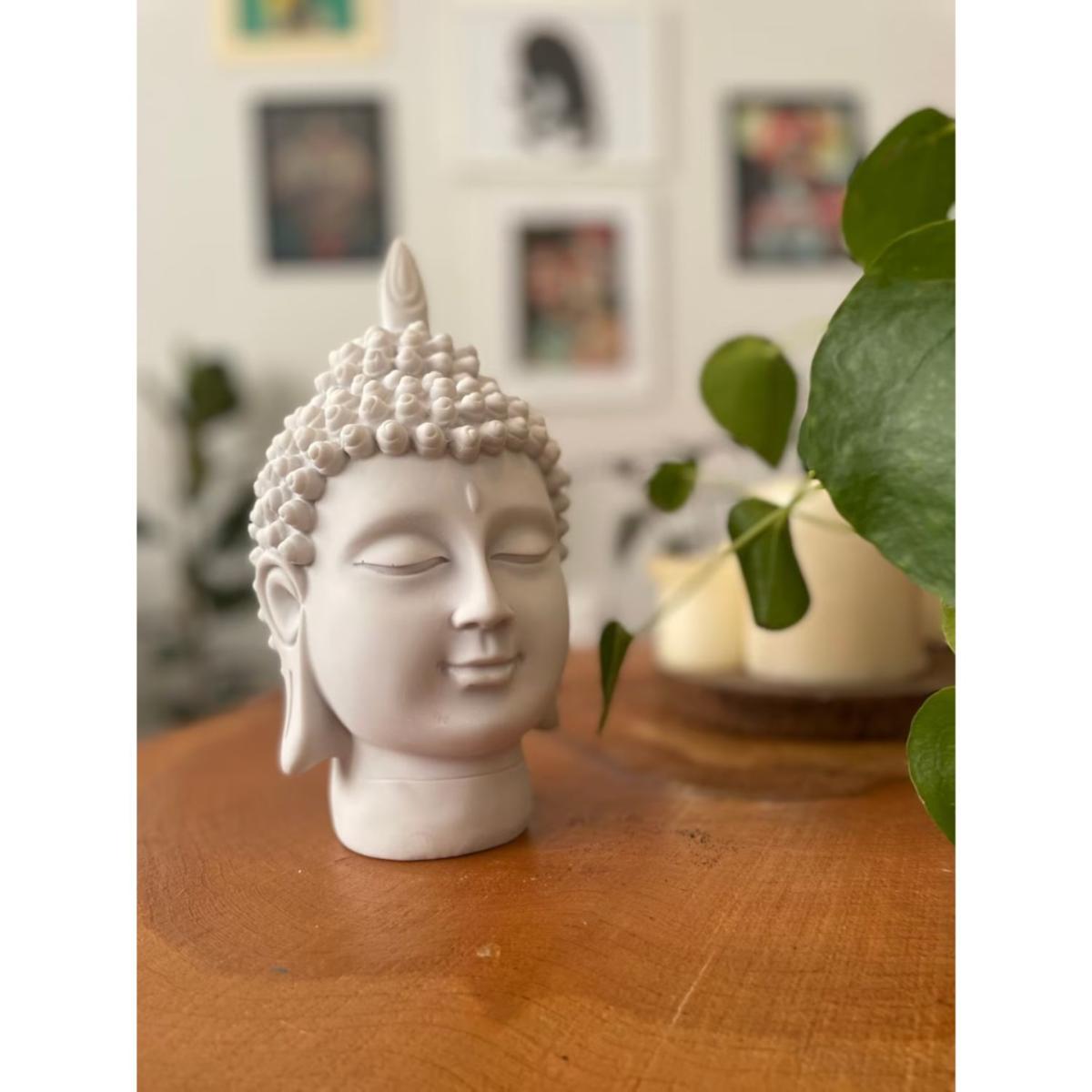 White Budha Decor Sculpture Artchi – image 3
