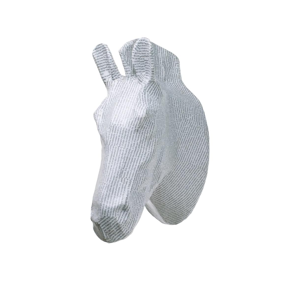 Papier Mache White Zebra Head | Caribbean Craft – image 2