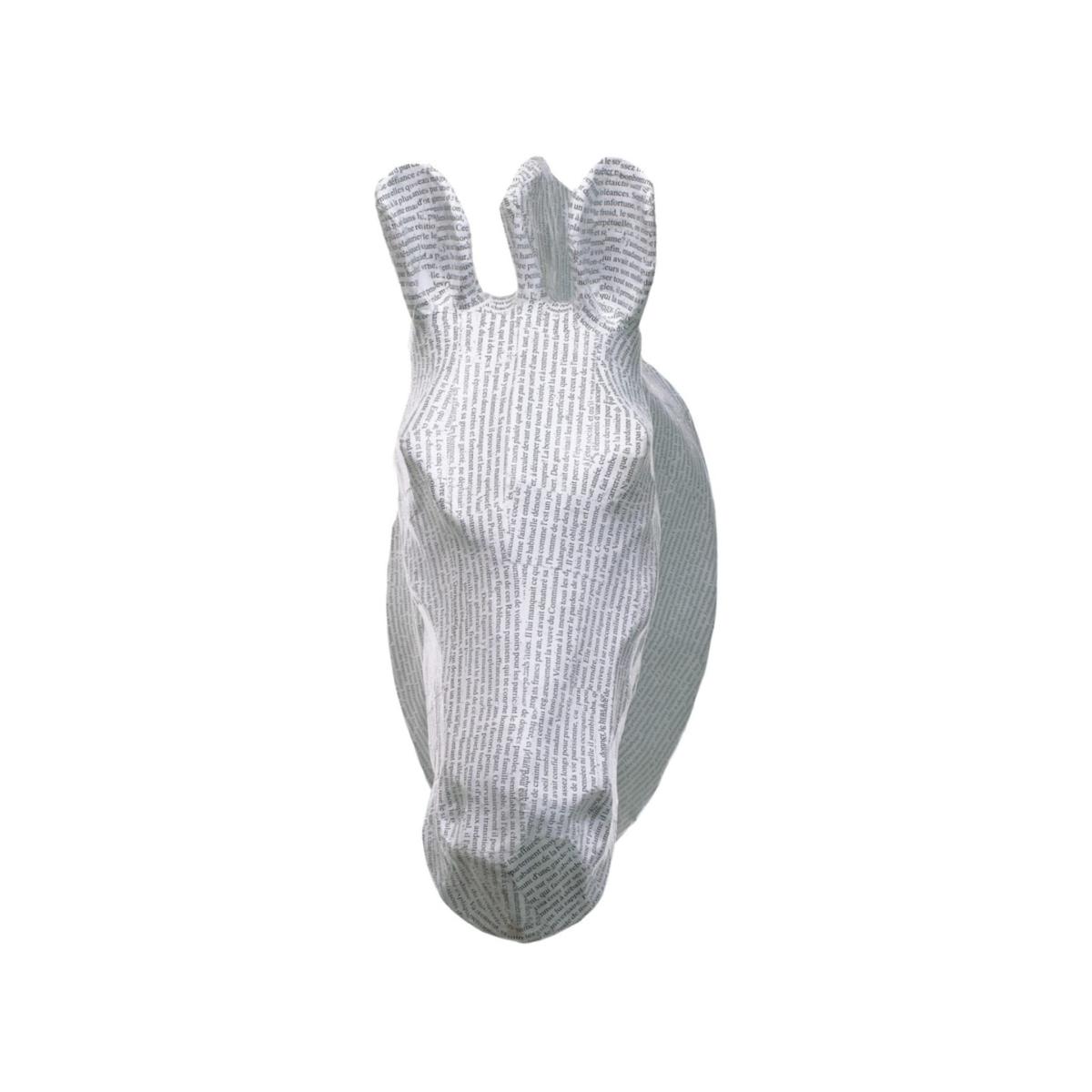 Papier Mache White Zebra Head | Caribbean Craft – image 3