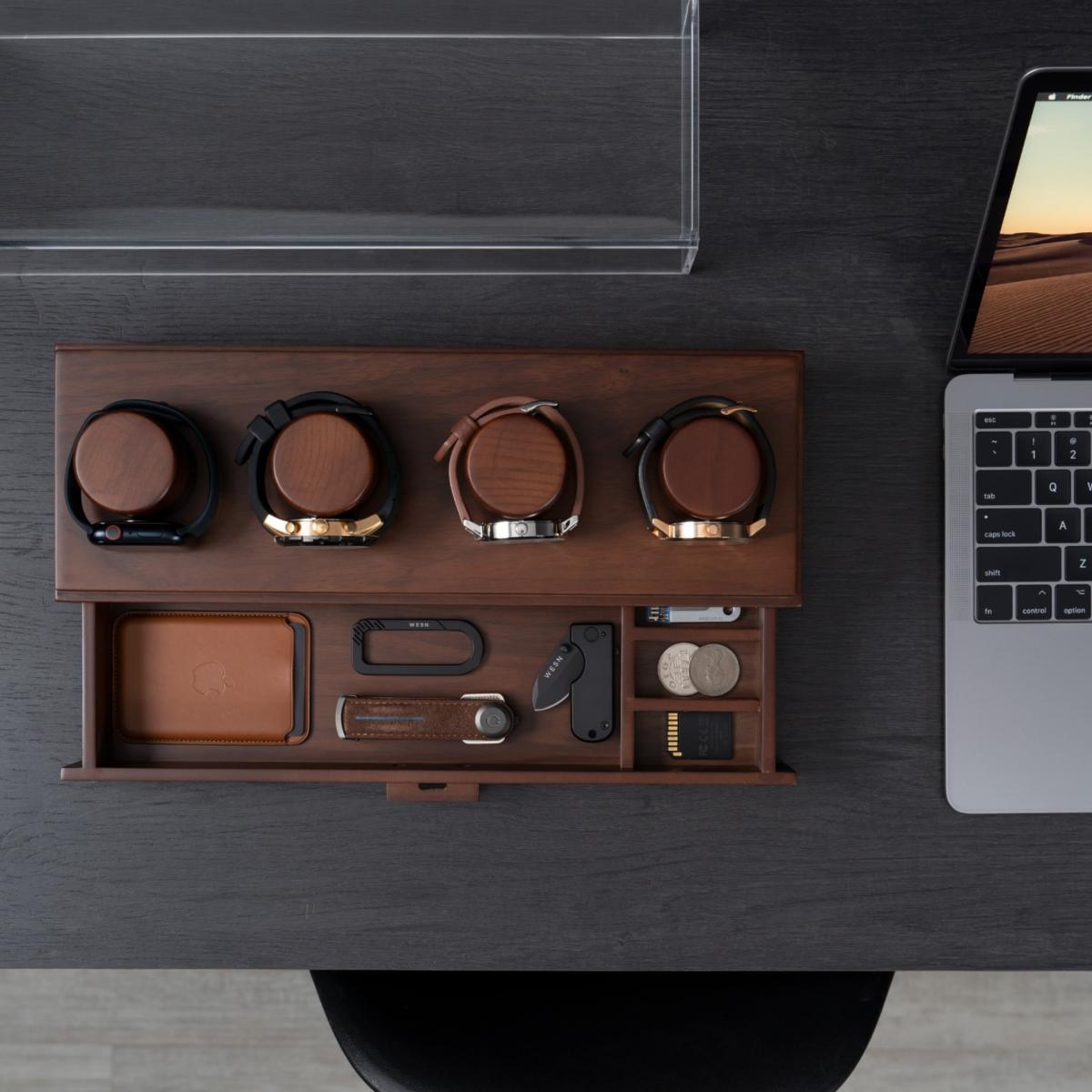 Brown The Watch Deck - Walnut One Size Holme & Hadfield – image 5