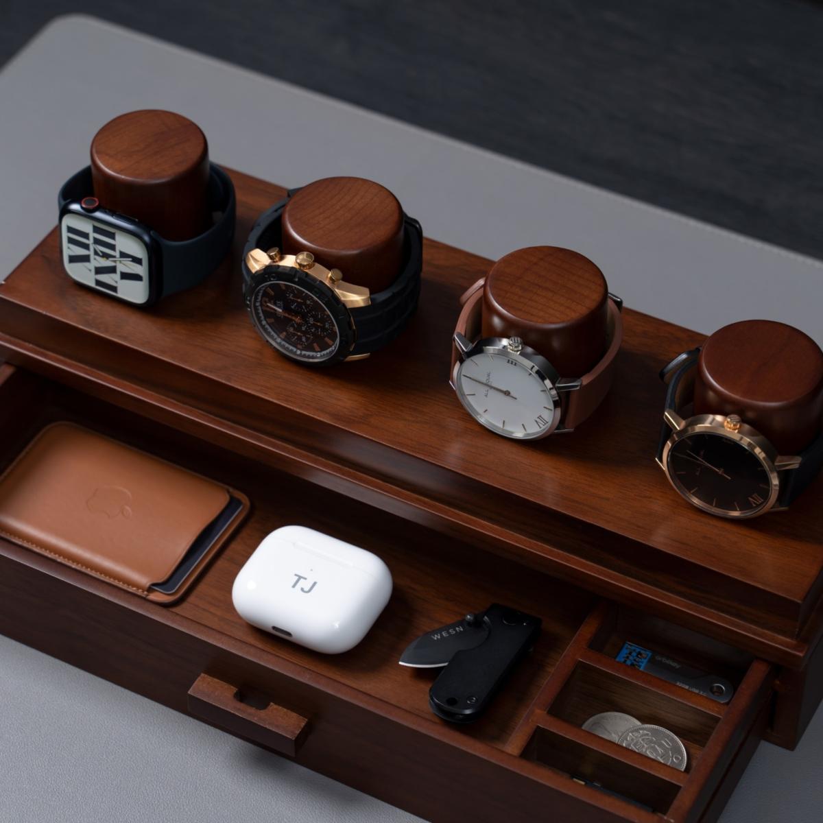 Brown The Watch Deck - Walnut One Size Holme & Hadfield – image 6