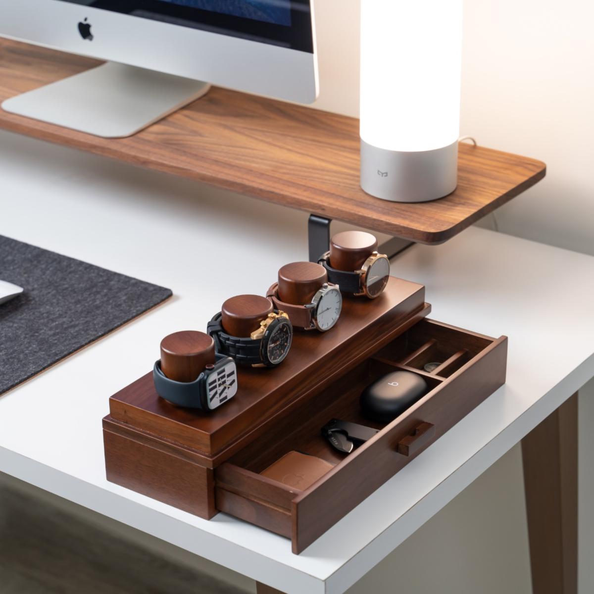 Brown The Watch Deck - Walnut One Size Holme & Hadfield – image 7
