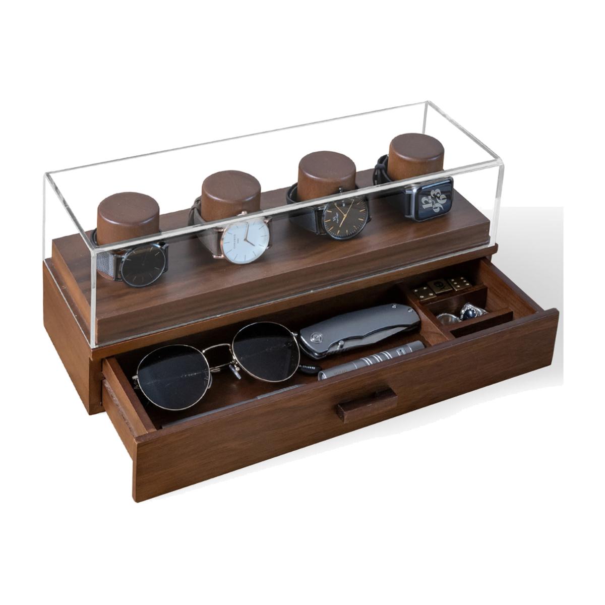 Brown The Watch Deck - Walnut One Size Holme & Hadfield – image 1