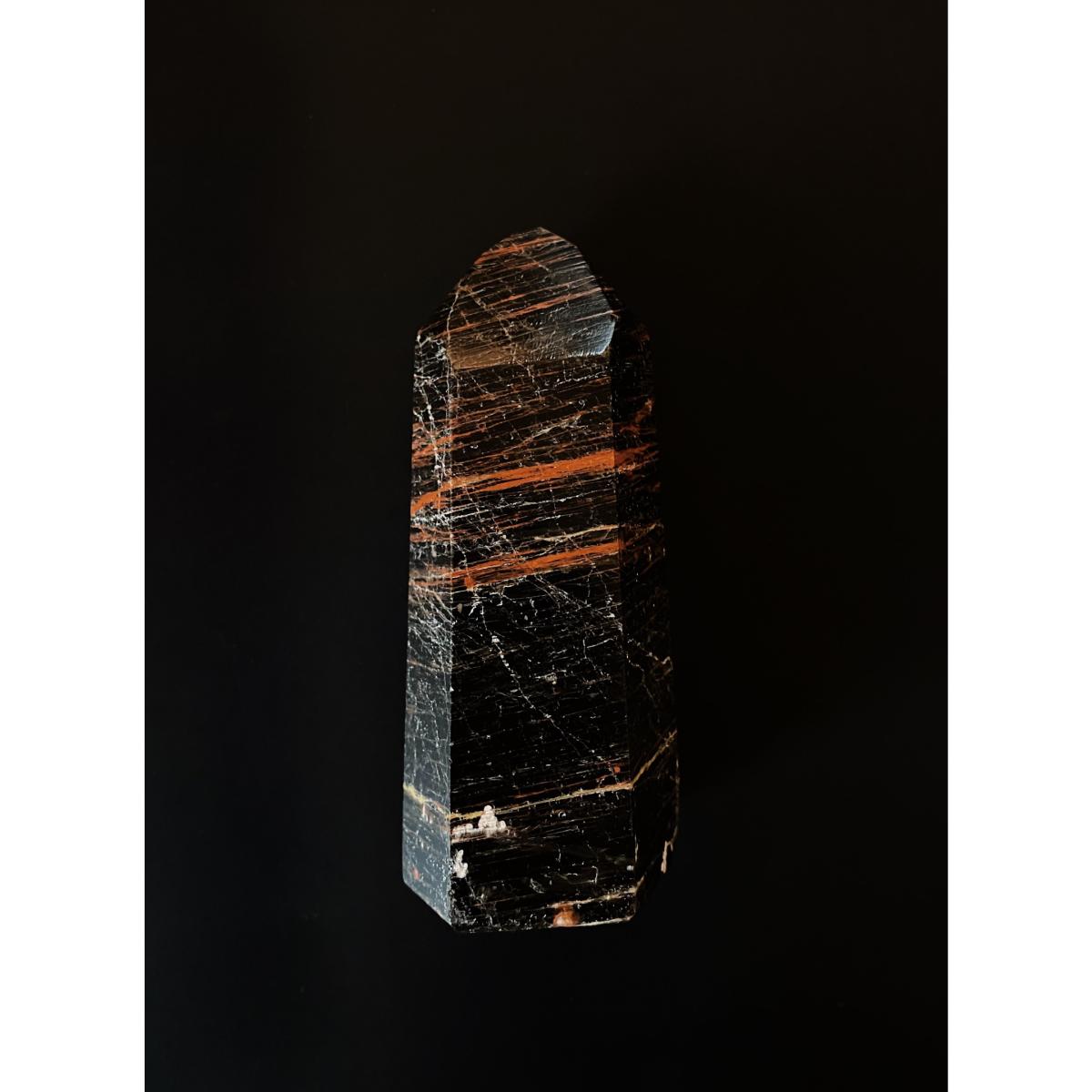 Black Tourmaline Point & Red Hematite One Size Lemuria Store – image 2