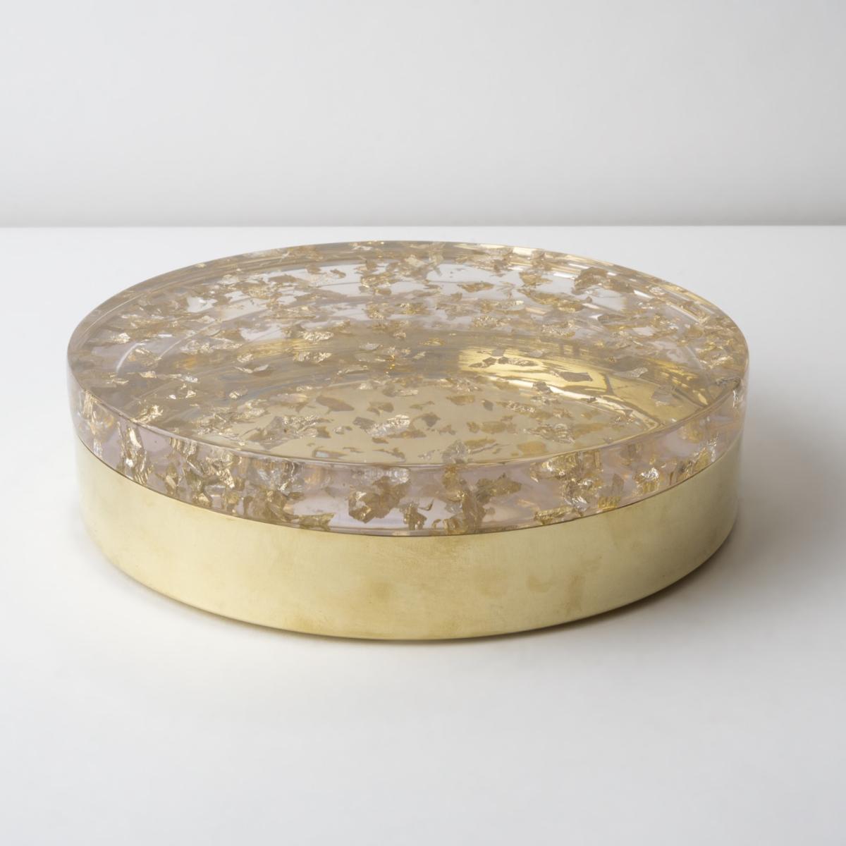 Dorado Gold Leaf, Resin & Brass Large Box . Bruci Editora De Diseño – image 3