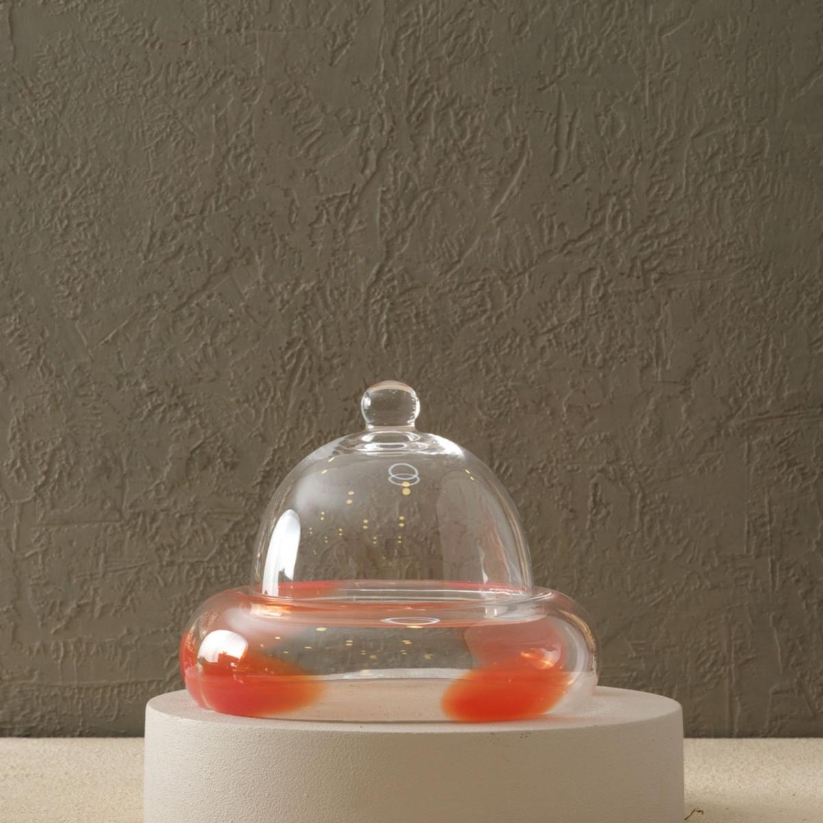 Handcrafted Glass Dome Decor – Red Accent | Anatoliacraft – image 2