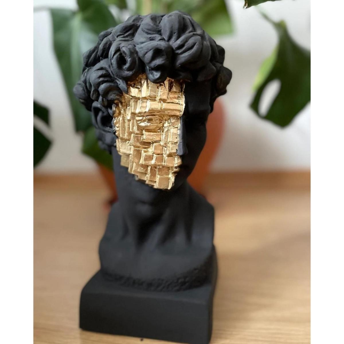 Golden Fragment David Sculpture Multicolour | Artchi – image 3