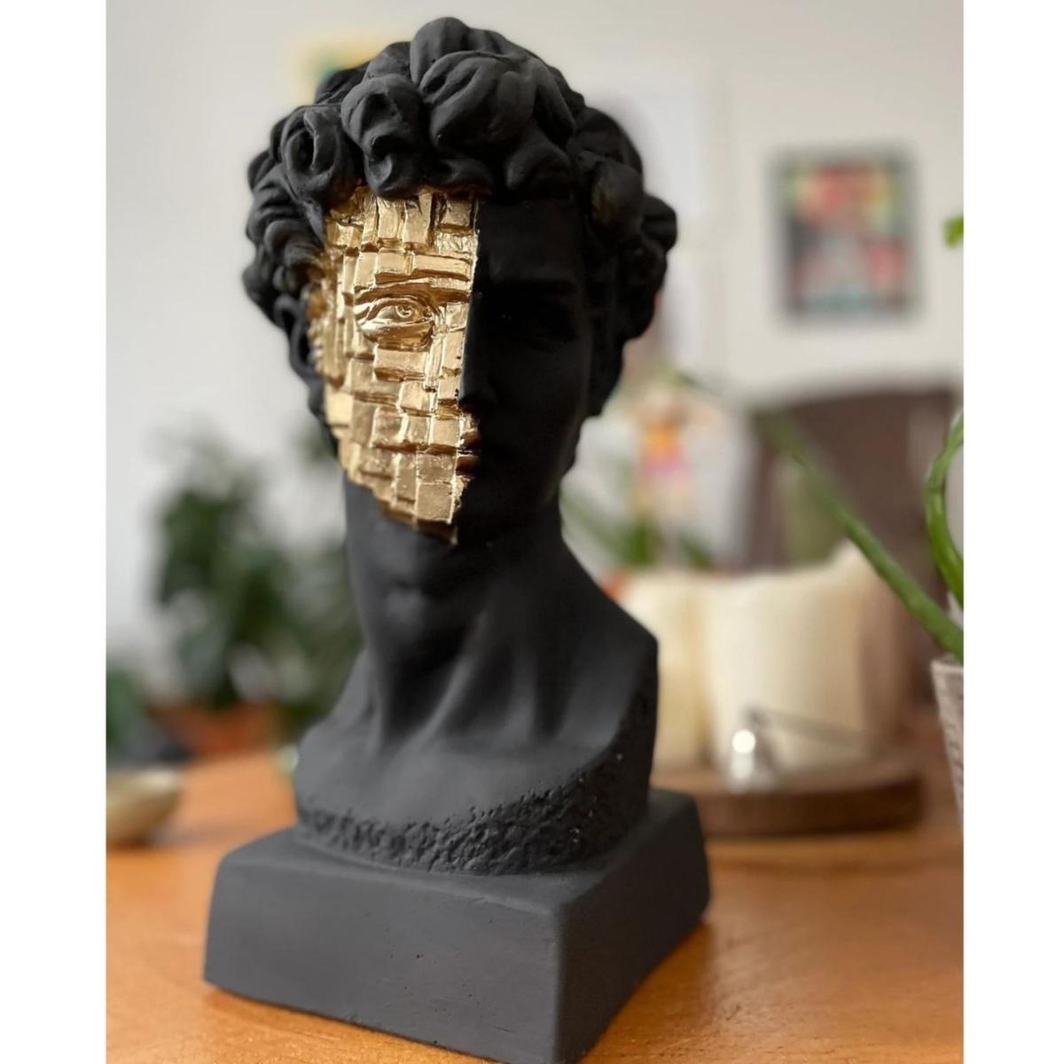 Golden Fragment David Sculpture Multicolour | Artchi – image 4