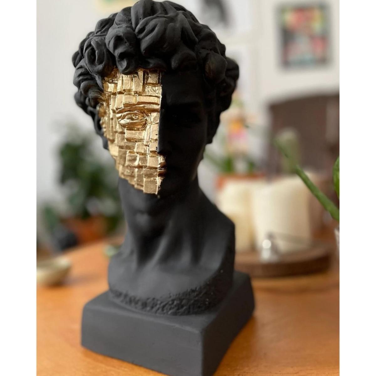 Golden Fragment David Sculpture Multicolour | Artchi – image 5