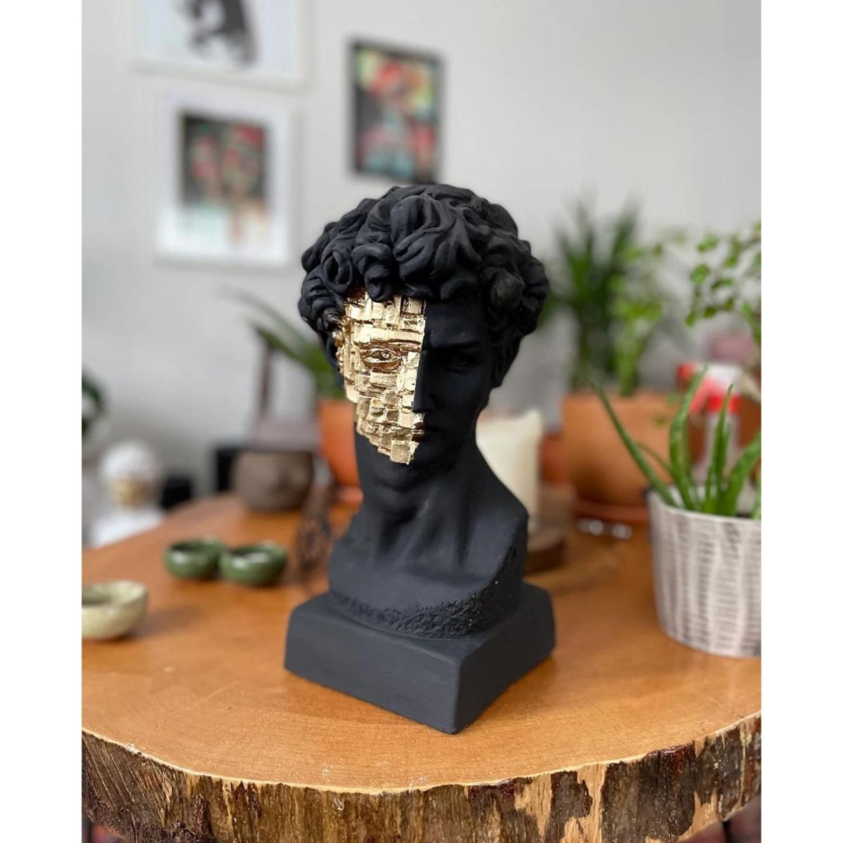 Golden Fragment David Sculpture Multicolour | Artchi – image 9
