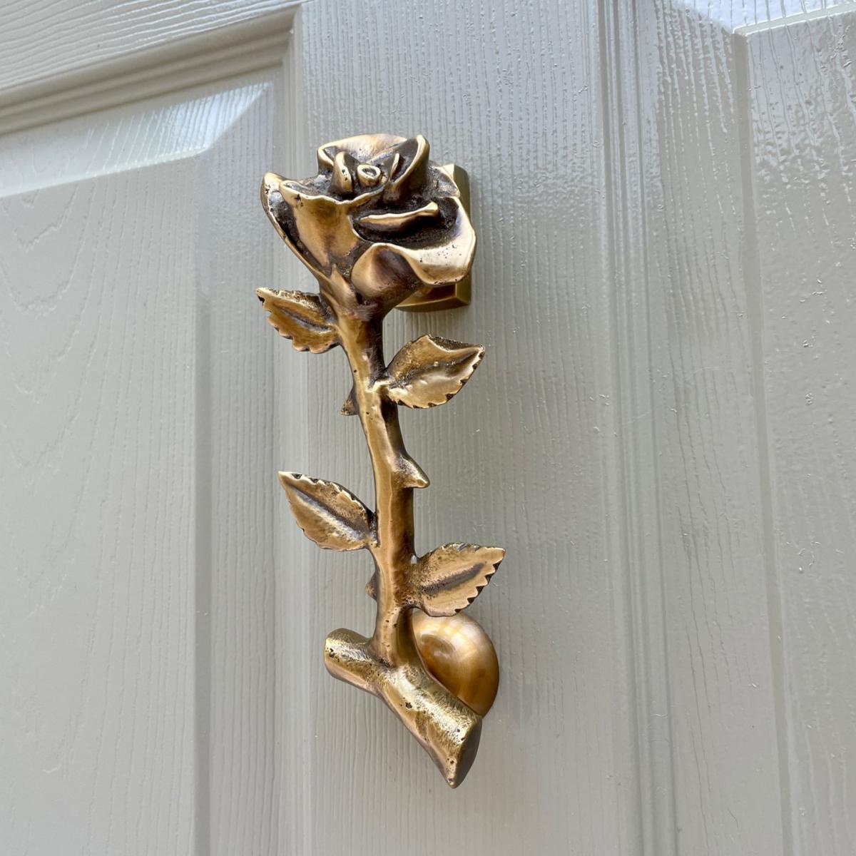 Rose Door Knocker Adams & Mack – image 2