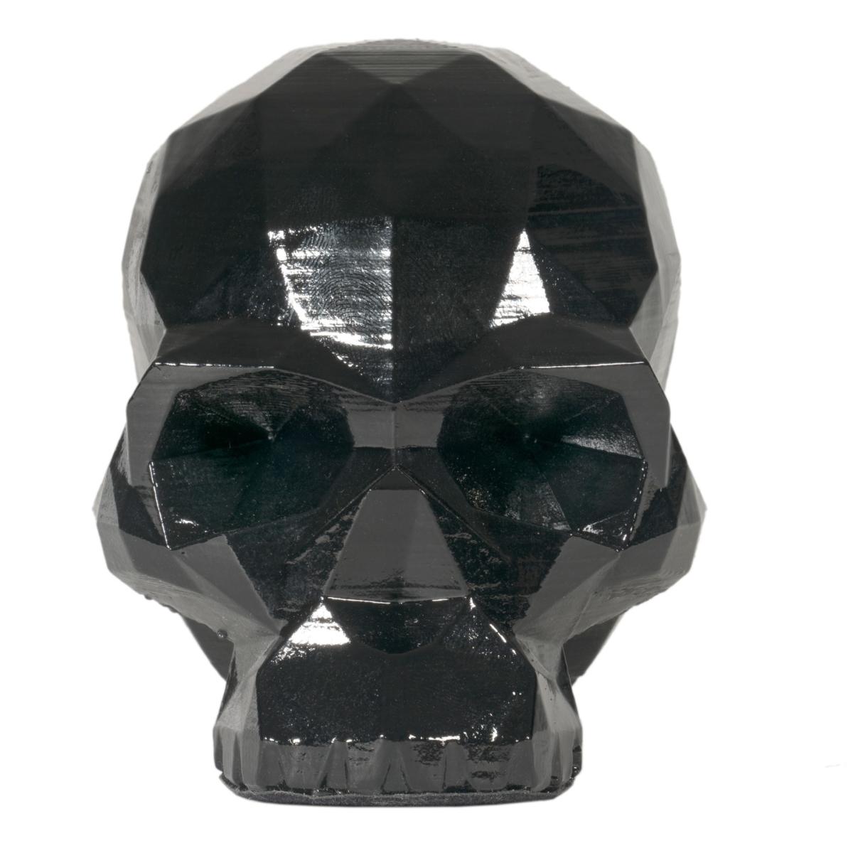 Skull Sculpture - Geometric Design - Yorick Metallic Black | Marokka Design – image 2