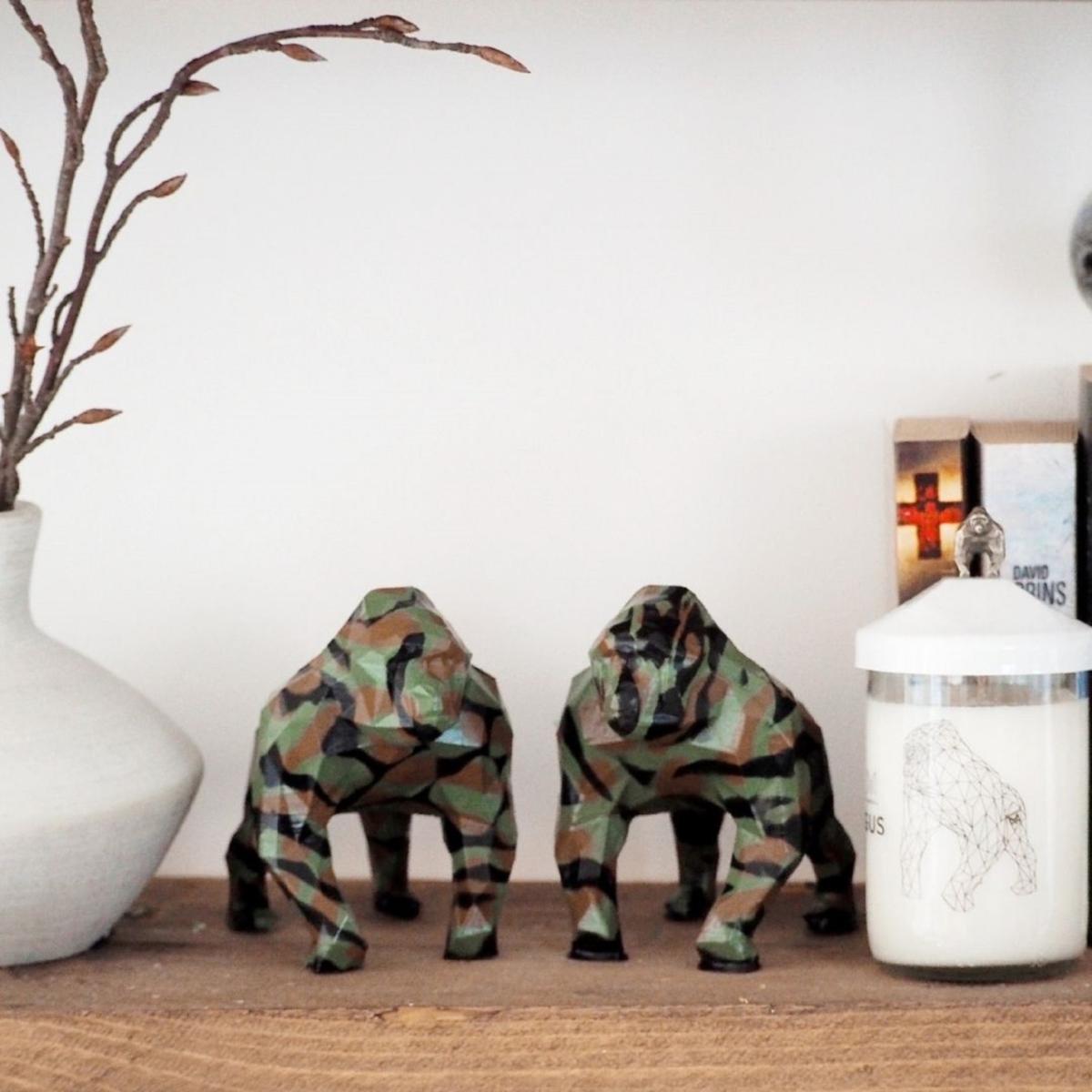 Gorilla Geometric Sculpture - Multicolour One Size Marokka Design – image 2