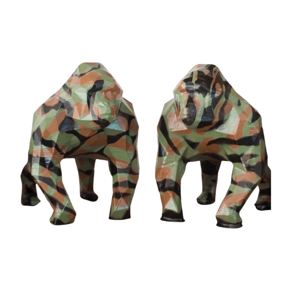 Gorilla Geometric Sculpture - Multicolour One Size Marokka Design – image 1