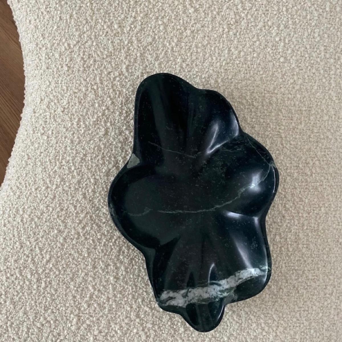 Green Cloud Bowl Emerald Marble Aesthete Label – image 2