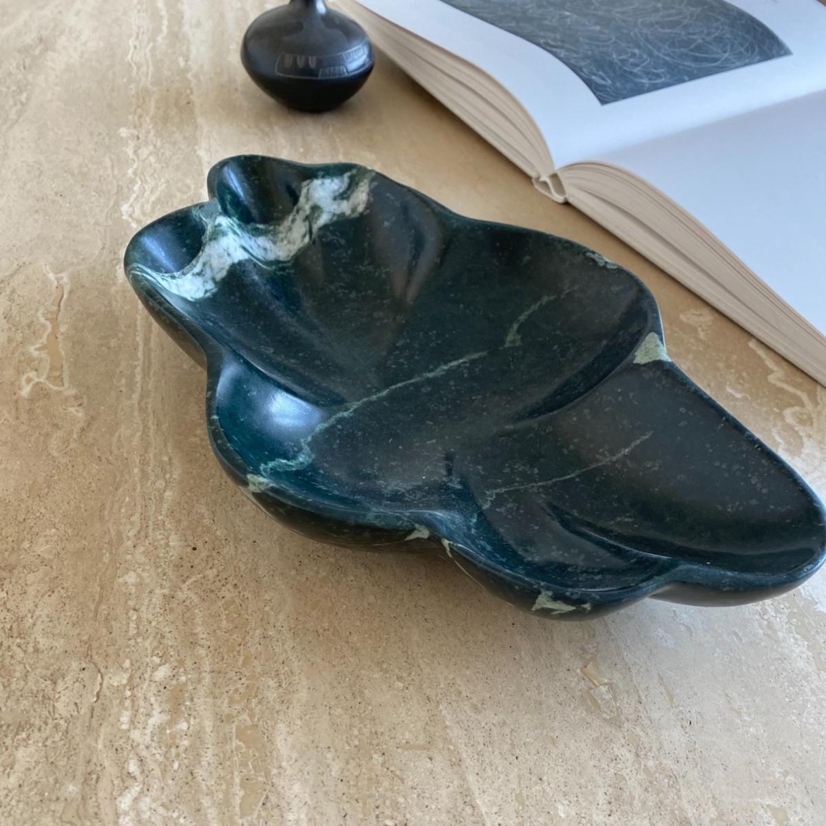Green Cloud Bowl Emerald Marble Aesthete Label – image 3
