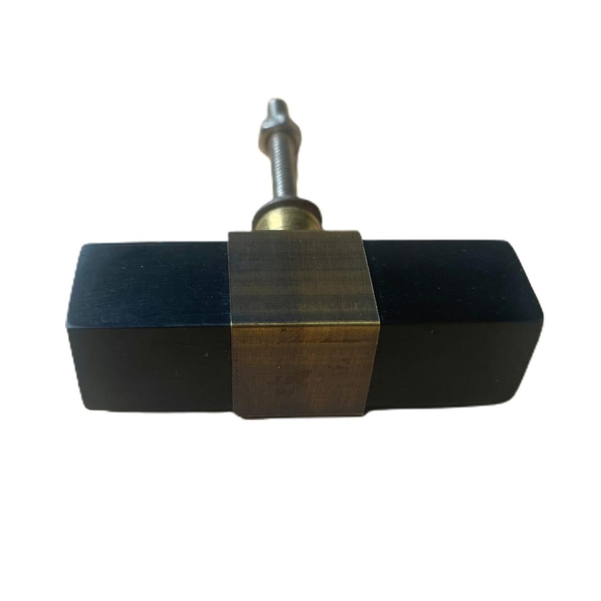 Doorknob T-Bar Stone Black Set Of Two Catchii – image 2