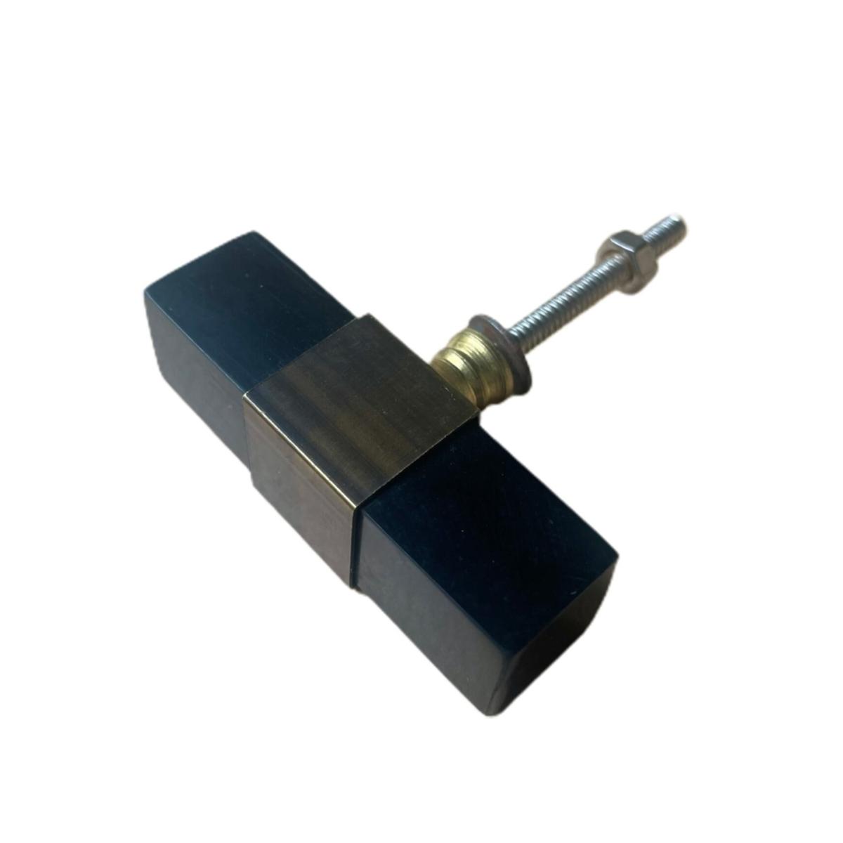 Doorknob T-Bar Stone Black Set Of Two Catchii – image 3