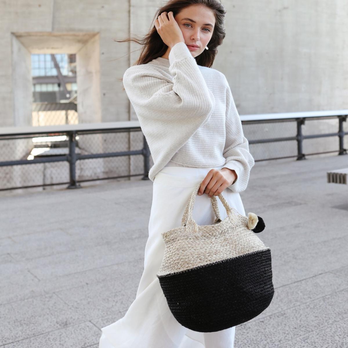 Neutrals Naiya Foldable Basket Bag-Large Korissa – image 3