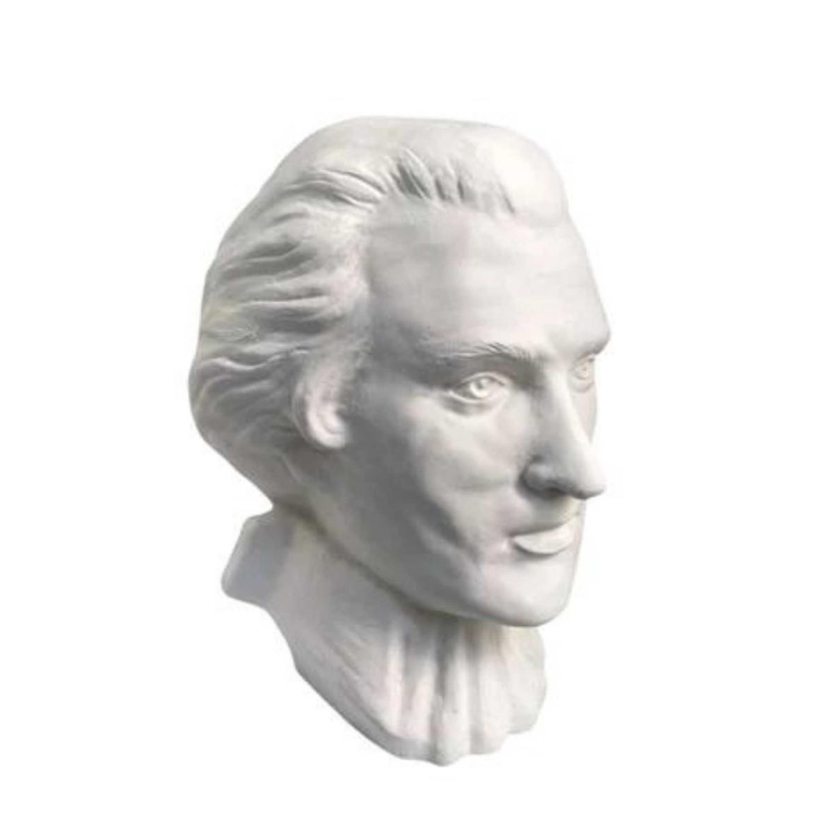 White Wolfgang Amadeus Mozart Bust | Artchi – image 3