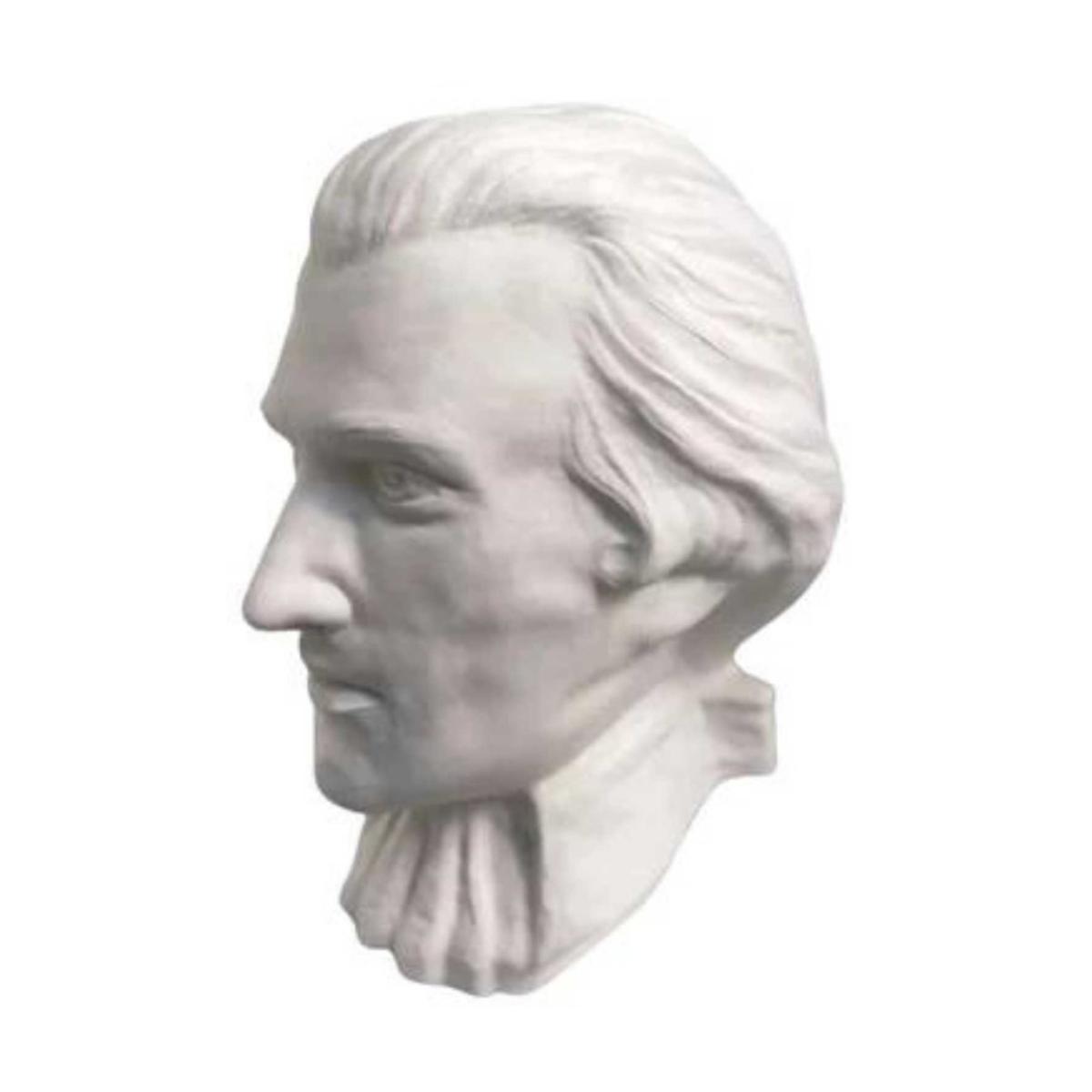 White Wolfgang Amadeus Mozart Bust | Artchi – image 4