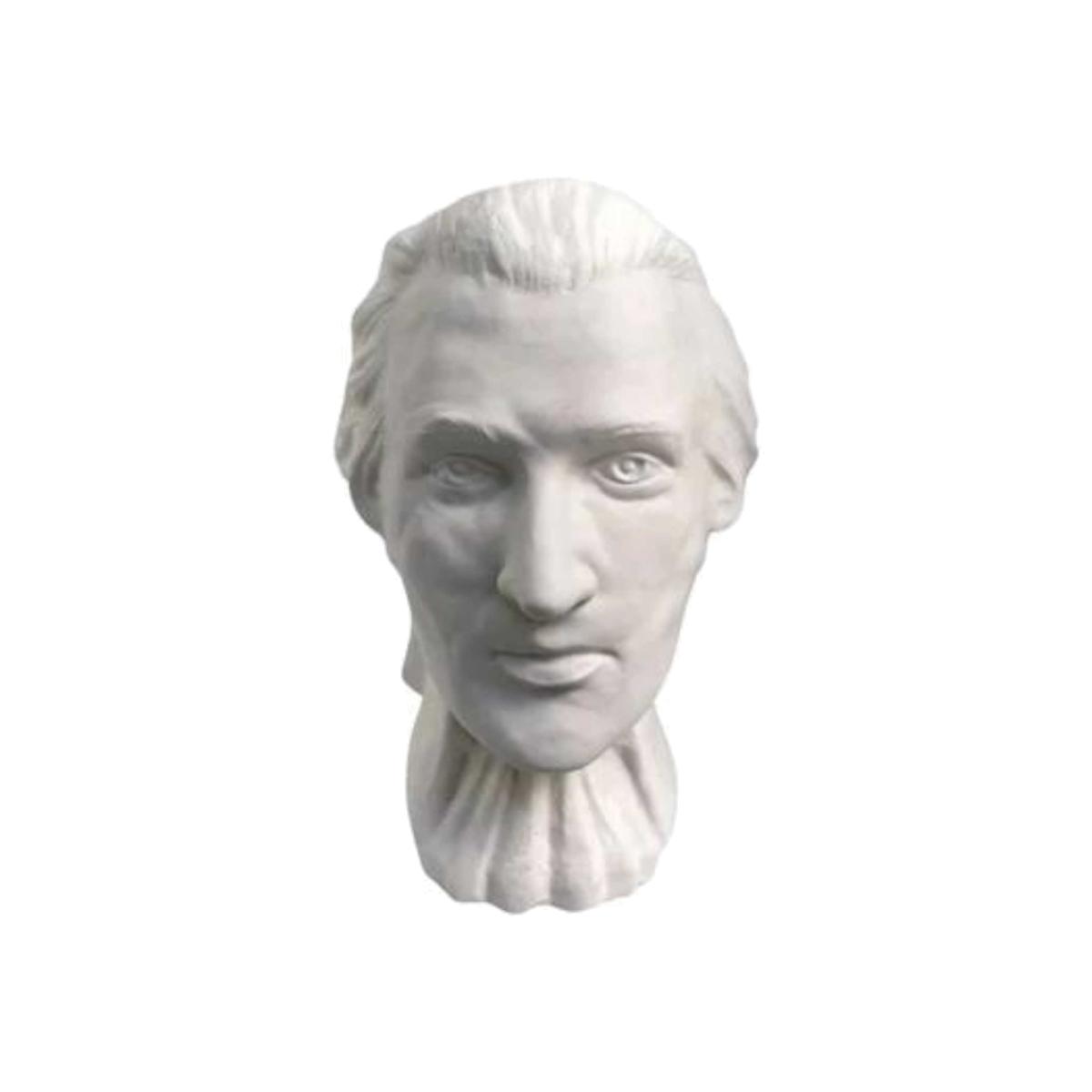White Wolfgang Amadeus Mozart Bust | Artchi – image 1
