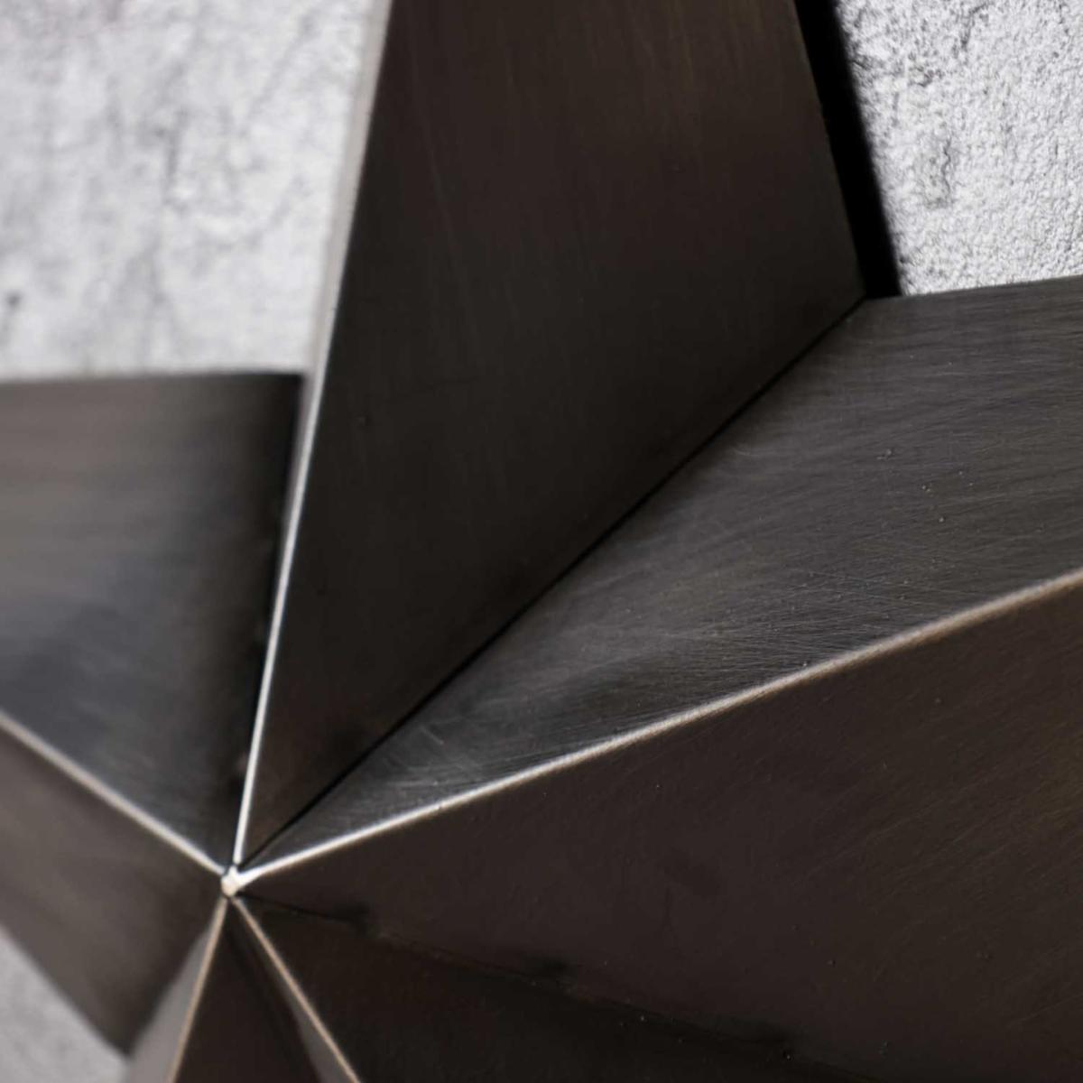 Set Of 3 Black Metal Stars Rockett St George – image 4
