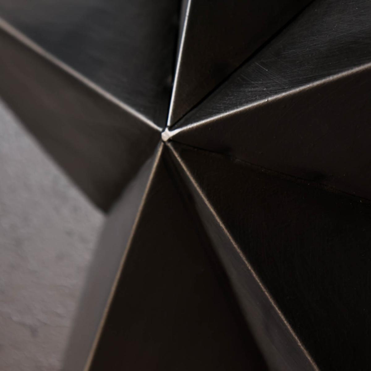 Set Of 3 Black Metal Stars Rockett St George – image 5
