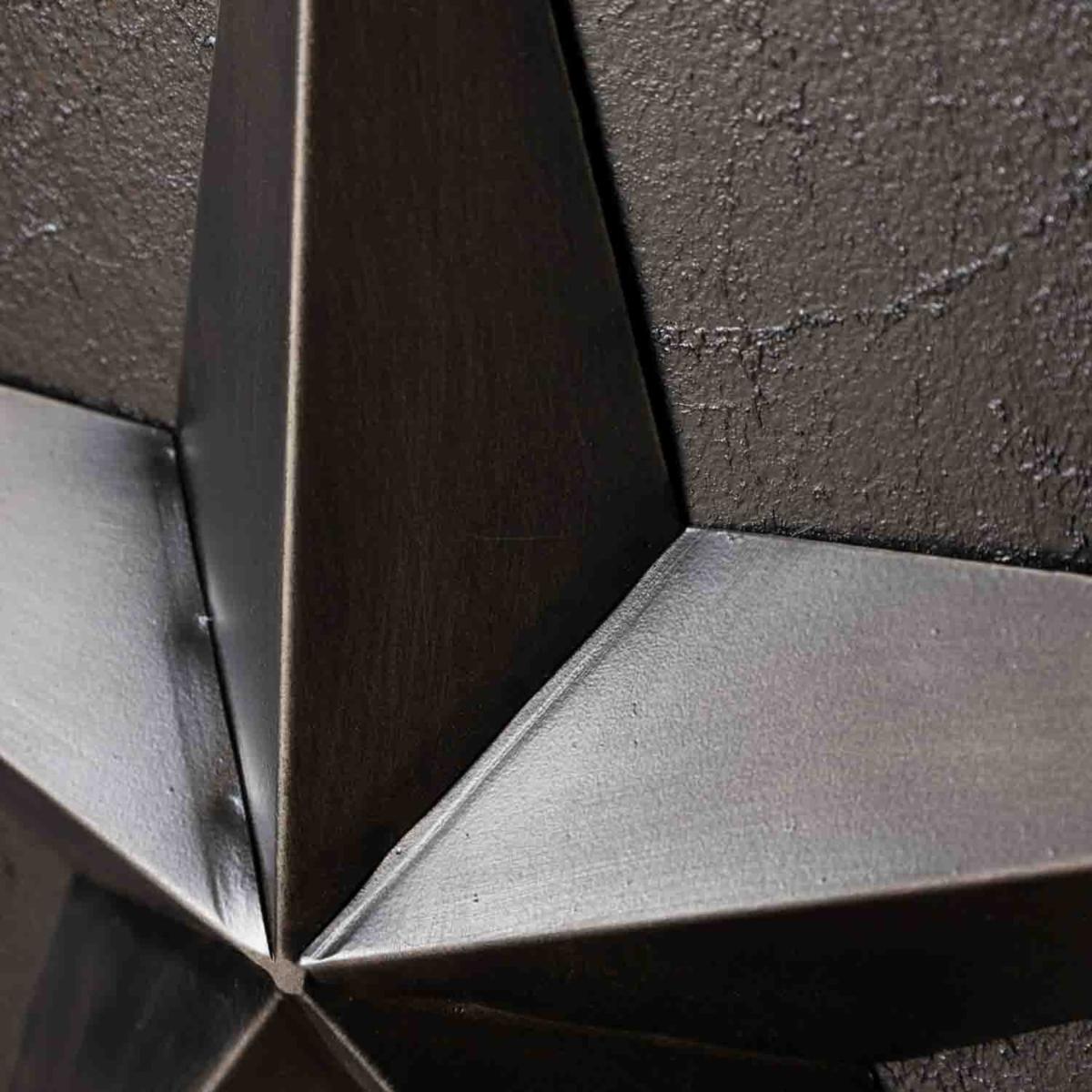 Set Of 3 Black Metal Stars Rockett St George – image 7
