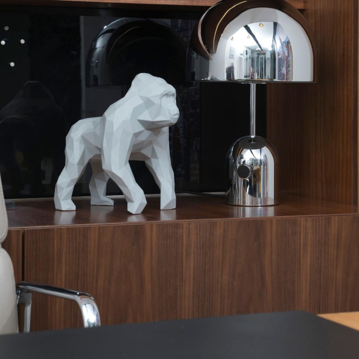 Gorilla Geometric Sculpture Gus In Light Grey Marokka Design – image 2