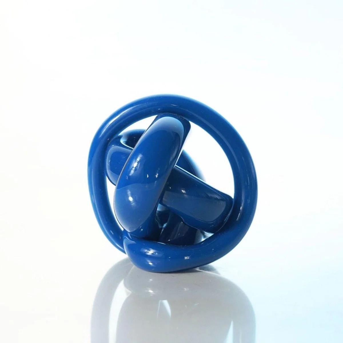 Hand Blown Glass Art Decor Ocean Blue, Unique Hand-Blown Balls | One Size | Modeditions – image 2