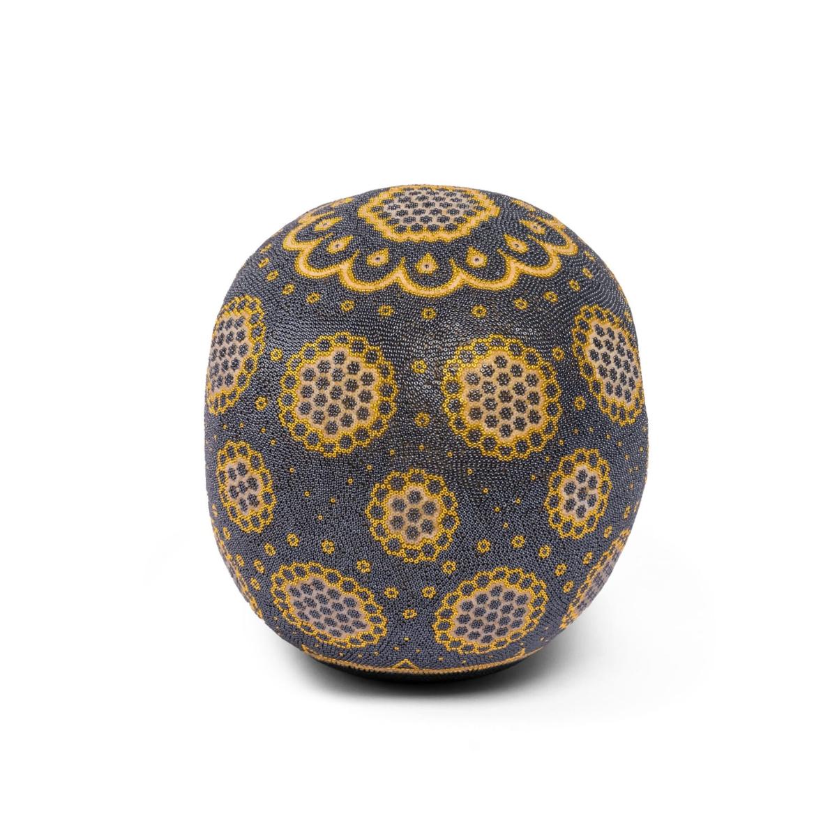 Skull Statue Decor - Metallic Gray/Gold One Size Kuu – image 5
