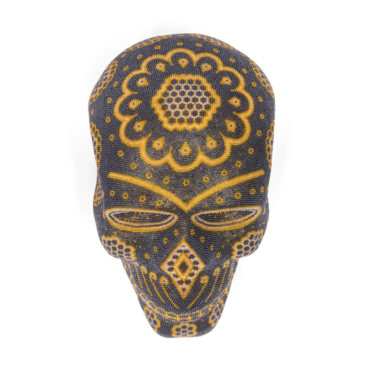 Skull Statue Decor - Metallic Gray/Gold One Size Kuu – image 6